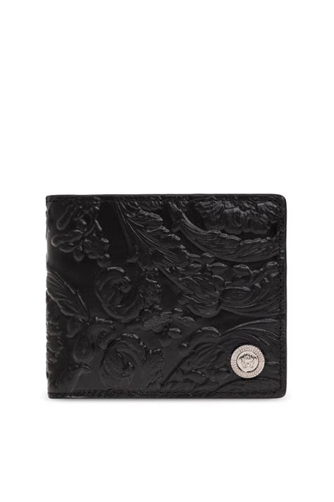 men versace walley|Versace leather wallet.